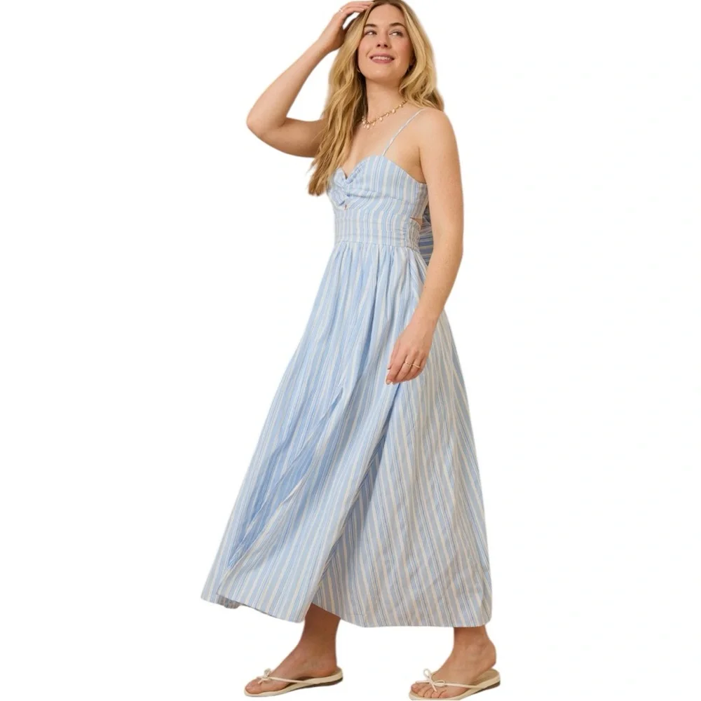 NWT Altar’d State Jessie Stripe Maxi Dress